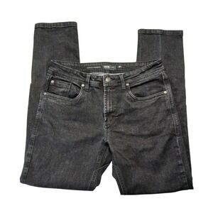 Barbell Apparel Mens Straight Athletic Fit Jeans Black BA-008 Size 34 Stretch